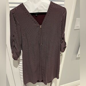 Express Polka Dot Dress with Zipper